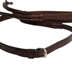 Huntley Equestrian Fancy Stitched Rubber Reins, 5/8" Inch Width - Equiluxe Tack