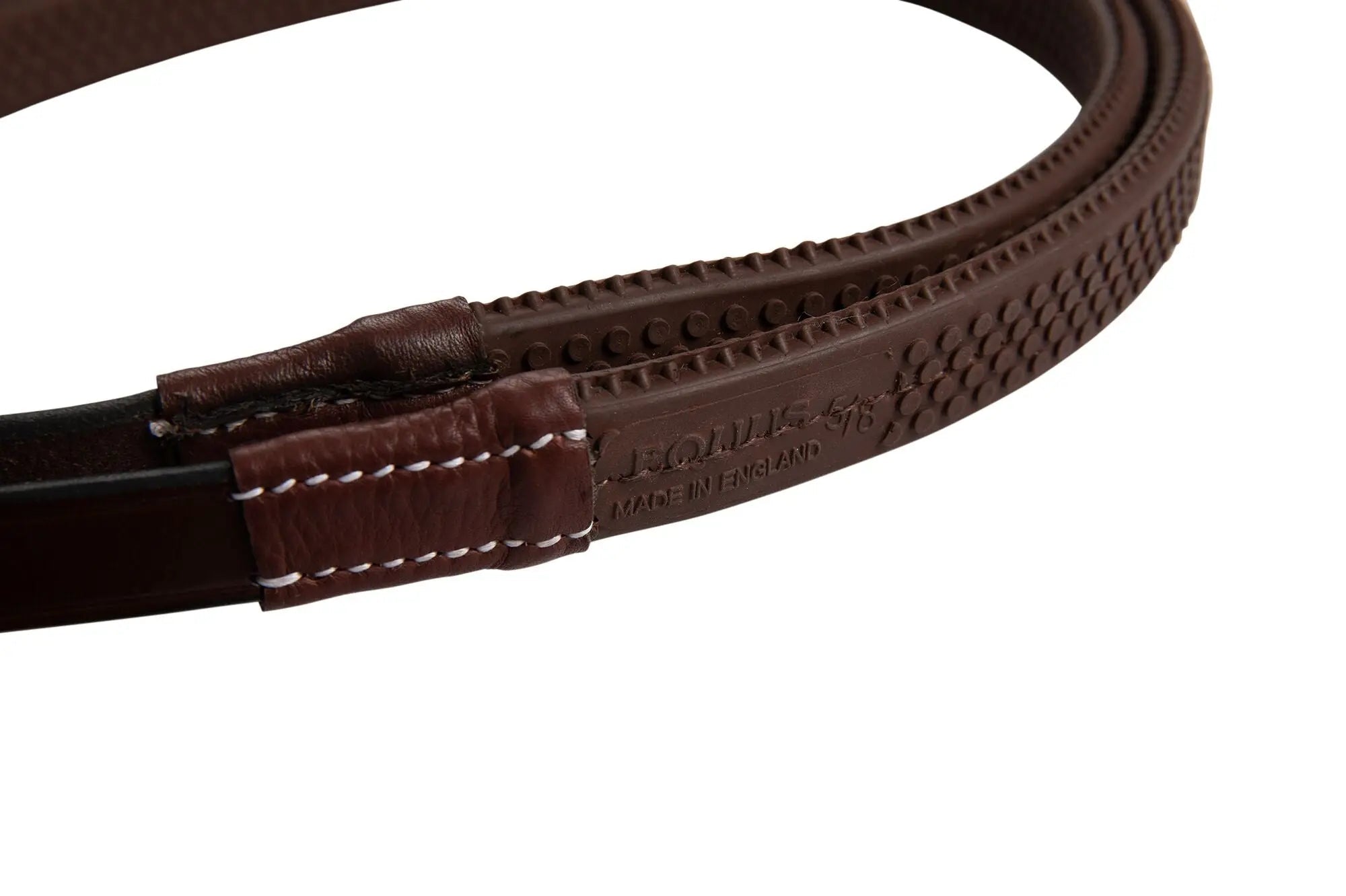 Huntley Equestrian Fancy Stitched Rubber Reins, 5/8" Inch Width - Equiluxe Tack