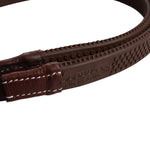 Huntley Equestrian Fancy Stitched Rubber Reins, 5/8" Inch Width - Equiluxe Tack
