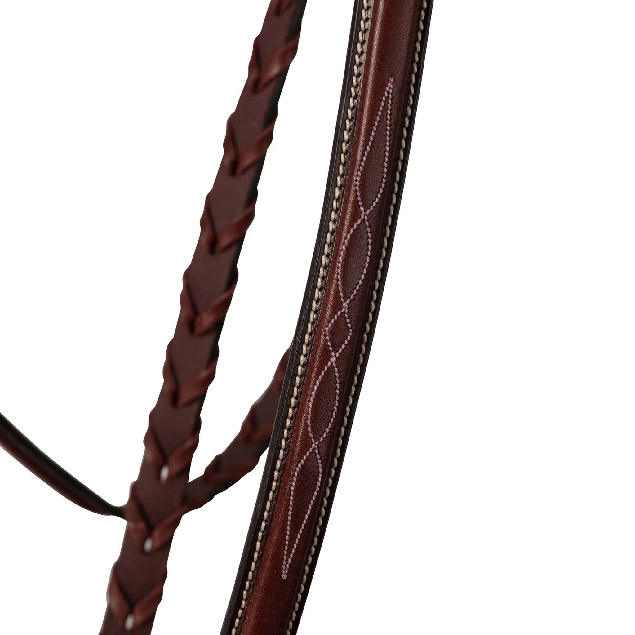 Huntley Equestrian Fancy Stitched Schooling Laced Reins - Equiluxe Tack