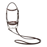 Huntley Equestrian Fancy Stitched Sedgwick Leather Padded Bridle with Reins - Equiluxe Tack