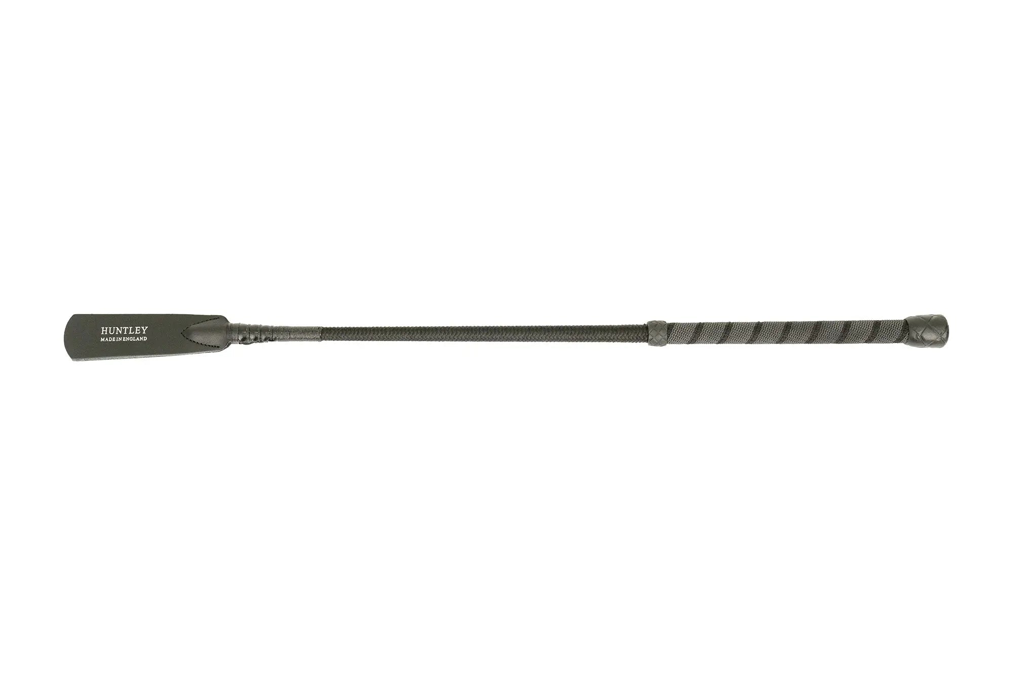 Huntley Equestrian Grippy Handle Jumper Bat, 19" Inches, Black - Equiluxe Tack