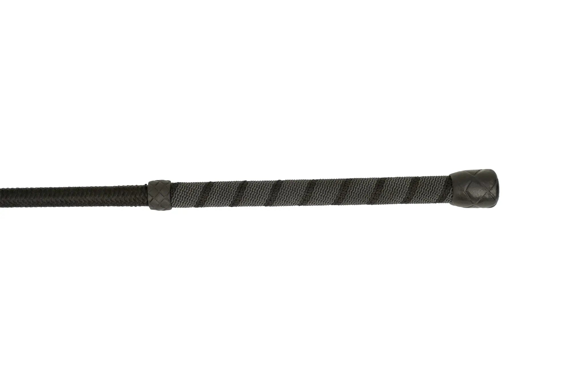 Huntley Equestrian Grippy Handle Jumper Bat, 19" Inches, Black - Equiluxe Tack