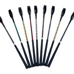 Huntley Equestrian Jumper Whip-24" Two Tone Patent Cover, Various Color Combinations - Equiluxe Tack