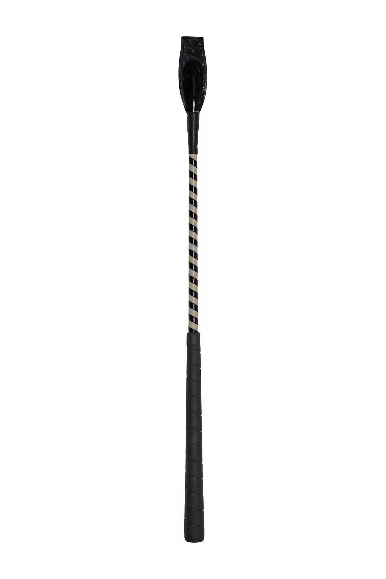 Huntley Equestrian Jumper Whip-24" Two Tone Patent Cover, Various Color Combinations - Equiluxe Tack