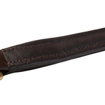 Huntley Equestrian Leather Lead with Brass Chain - Equiluxe Tack