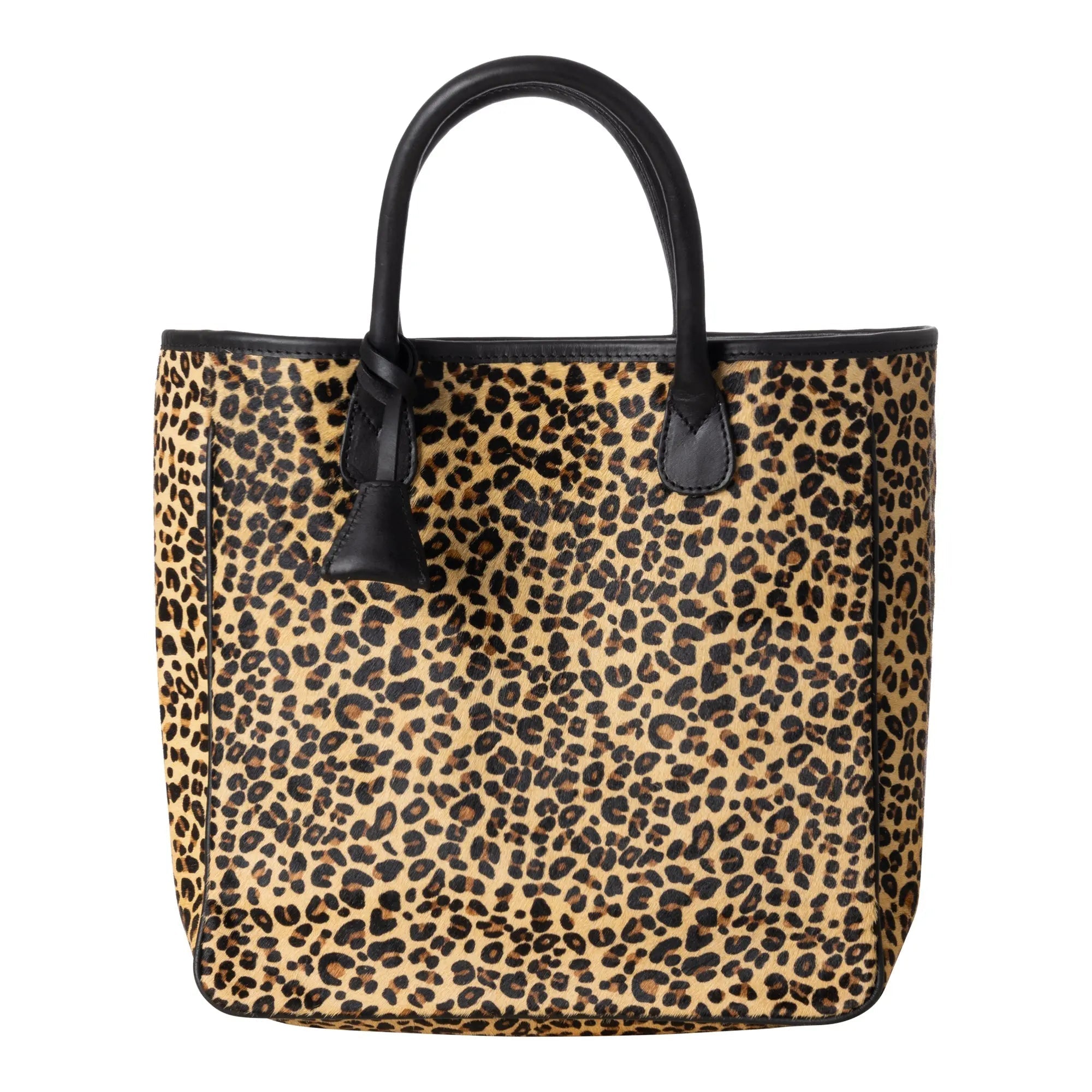 Huntley Equestrian Leopard Hair On Hide Tote Handbag - Equiluxe Tack