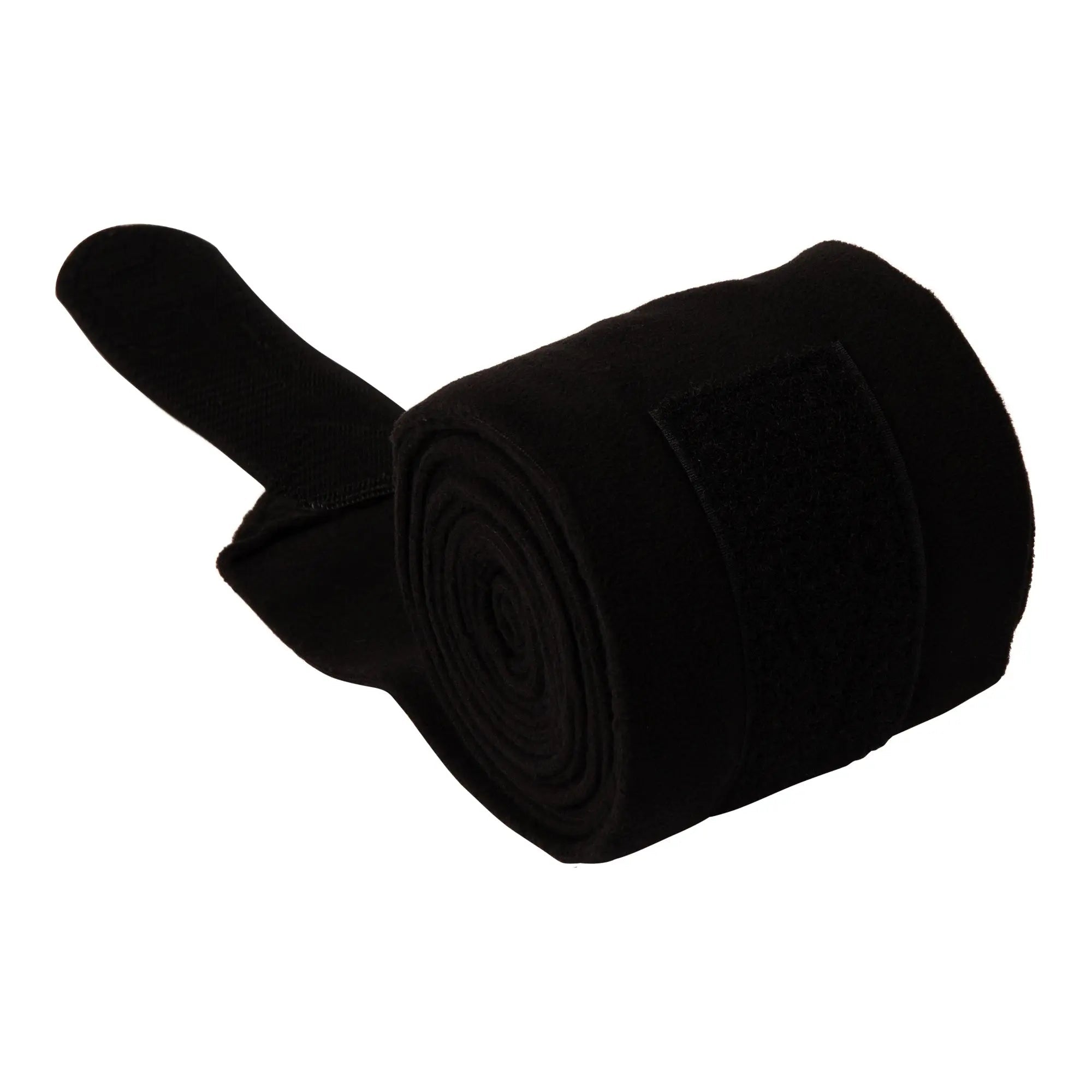 Huntley Equestrian Polo Fleece Wraps, Set of 4, Black - Equiluxe Tack