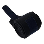 Huntley Equestrian Polo Fleece Wraps, Set of 4, Black - Equiluxe Tack