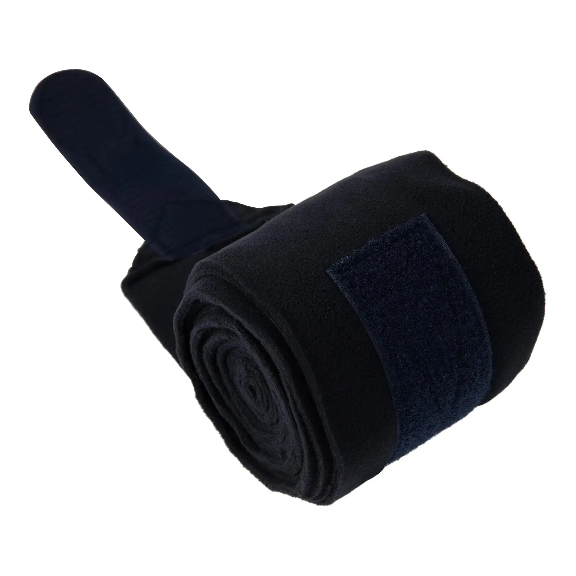 Huntley Equestrian Polo Fleece Wraps, Set of 4, Black - Equiluxe Tack