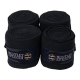 Huntley Equestrian Polo Fleece Wraps, Set of 4, Black - Equiluxe Tack