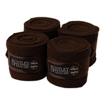 Huntley Equestrian Polo Fleece Wraps, Set of 4, Black - Equiluxe Tack