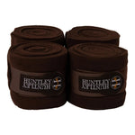 Huntley Equestrian Polo Fleece Wraps, Set of 4, Black - Equiluxe Tack