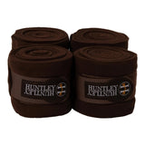 Huntley Equestrian Polo Fleece Wraps, Set of 4, Black - Equiluxe Tack