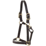 Huntley Equestrian Premium Leather Triple Stitched Halter with Snap - Equiluxe Tack