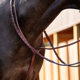 Huntley Equestrian Schooling Standing Martingale, Italian Leather - Equiluxe Tack