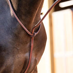 Huntley Equestrian Schooling Standing Martingale, Italian Leather - Equiluxe Tack