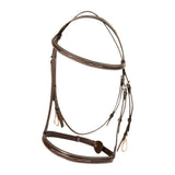 Huntley Equestrian Sedgwick Fancy Stitched Bridle with Cheek Clips and Reins - Equiluxe Tack