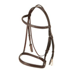 Huntley Equestrian Sedgwick Fancy Stitched Bridle with Cheek Clips and Reins - Equiluxe Tack