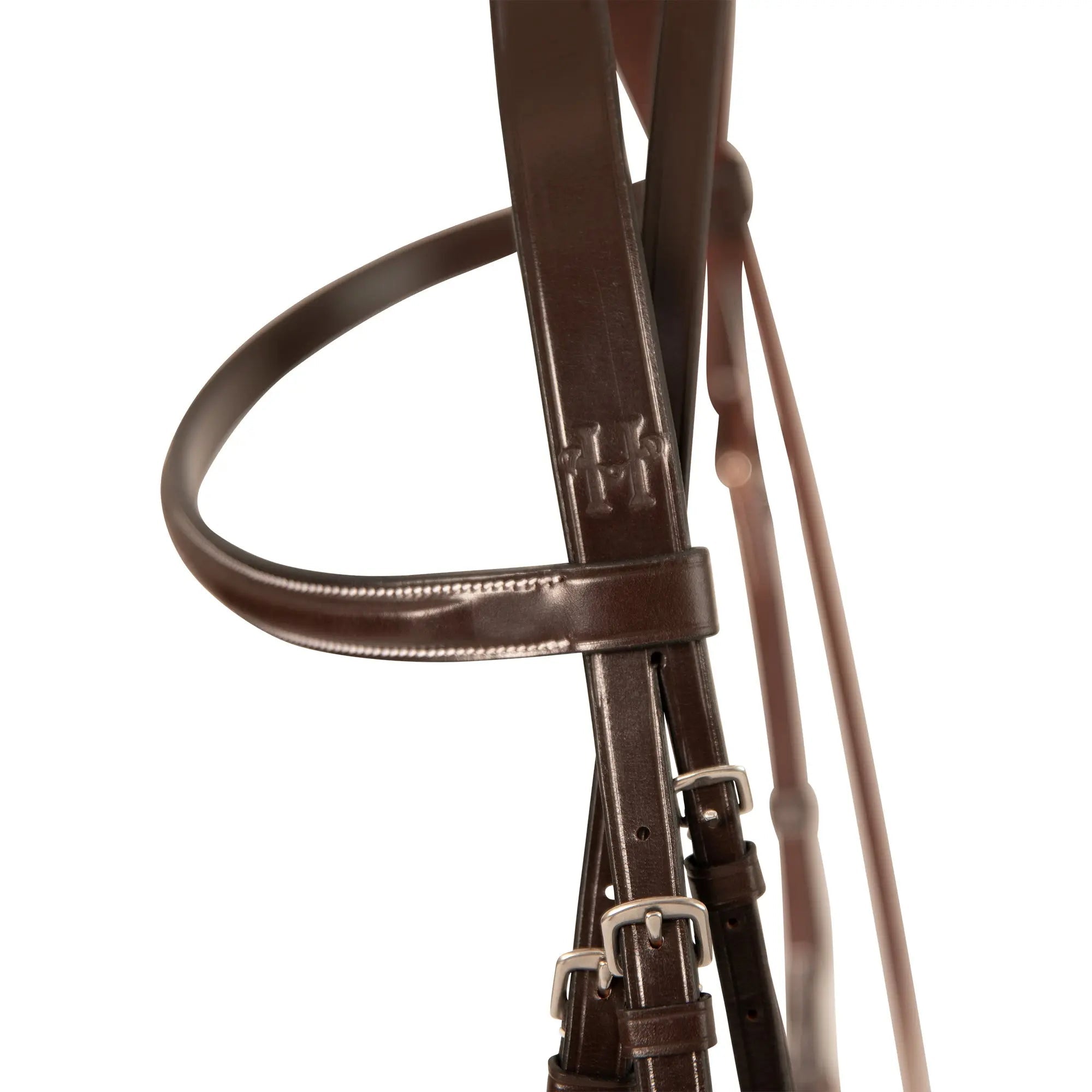 Huntley Equestrian Sedgwick Fancy Stitched Bridle with Cheek Clips and Reins - Equiluxe Tack