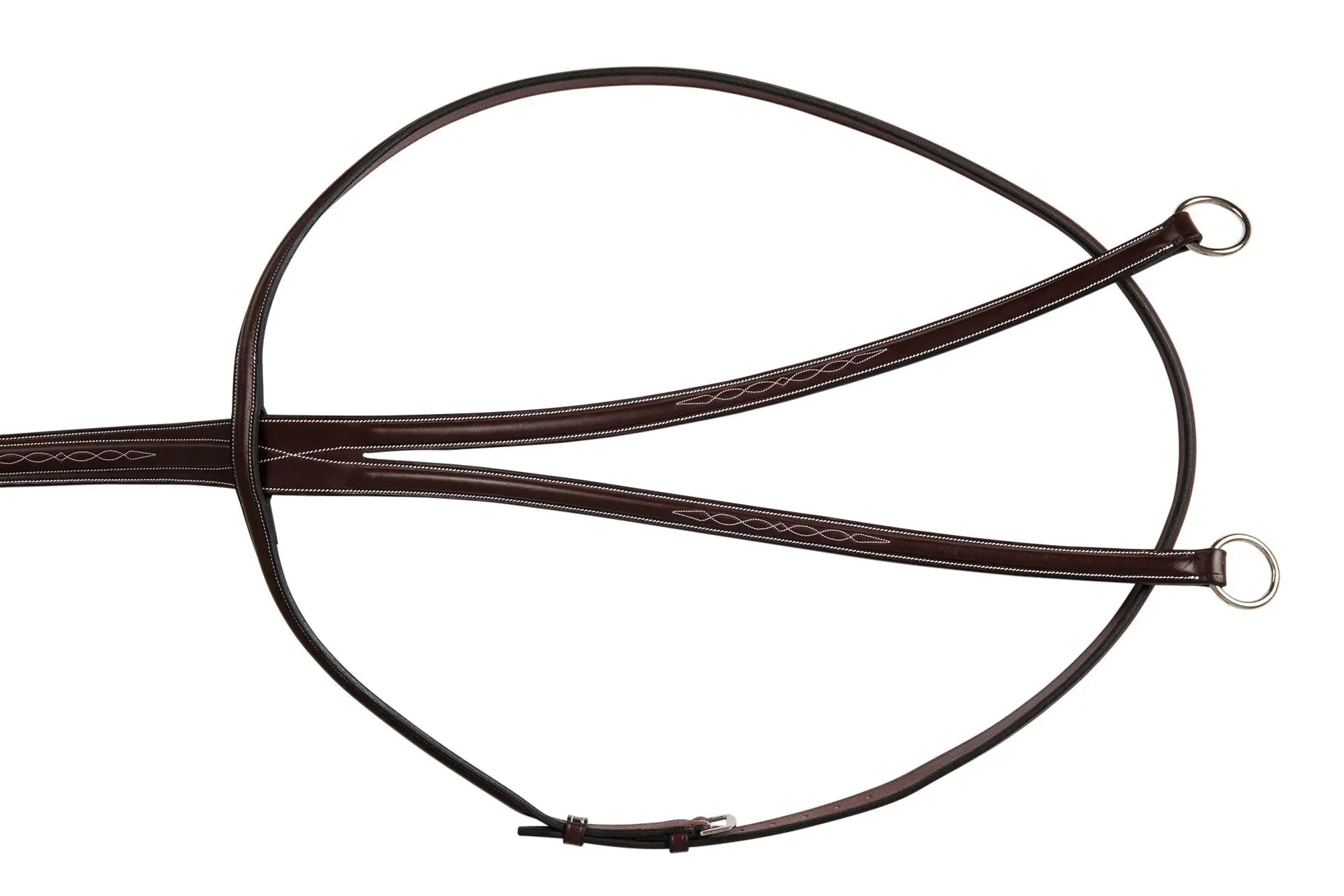 Huntley Equestrian Sedgwick Fancy Stitched Running Martingale, Cob size - Equiluxe Tack