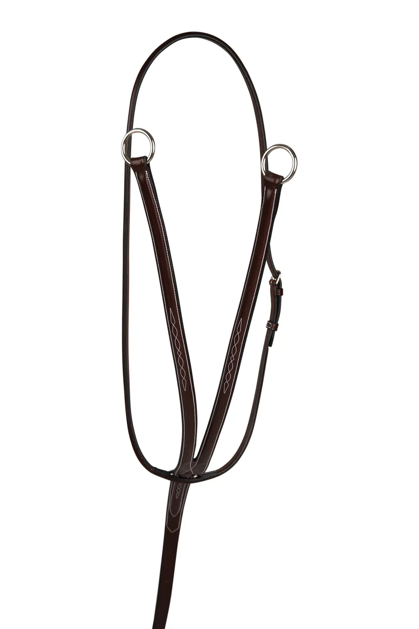 Huntley Equestrian Sedgwick Fancy Stitched Running Martingale, Full Size - Equiluxe Tack