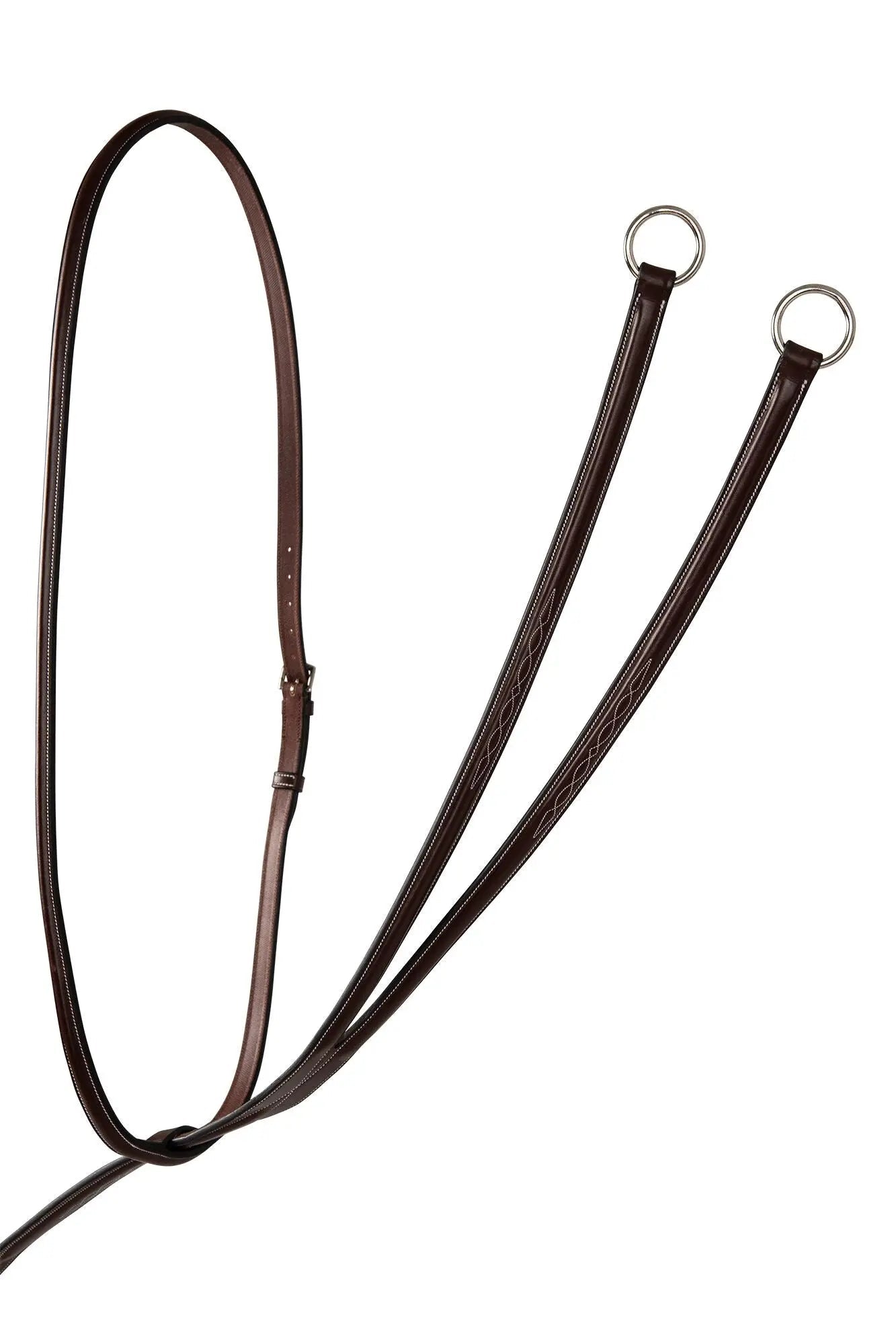 Huntley Equestrian Sedgwick Fancy Stitched Running Martingale, Full Size - Equiluxe Tack