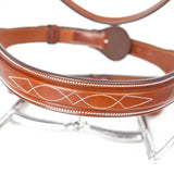 Huntley Equestrian Sedgwick Fancy Stitched Square Raised Hunter Horse Bridle with Reins - Equiluxe Tack