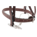 Huntley Equestrian Sedgwick Fancy Stitched Square Raised Hunter Horse Bridle with Reins - Equiluxe Tack