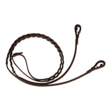 Huntley Equestrian Sedgwick Fancy Stitched Square Raised Laced Reins - Equiluxe Tack