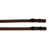 Huntley Equestrian Sedgwick Fancy Stitched Square Raised Laced Reins - Equiluxe Tack