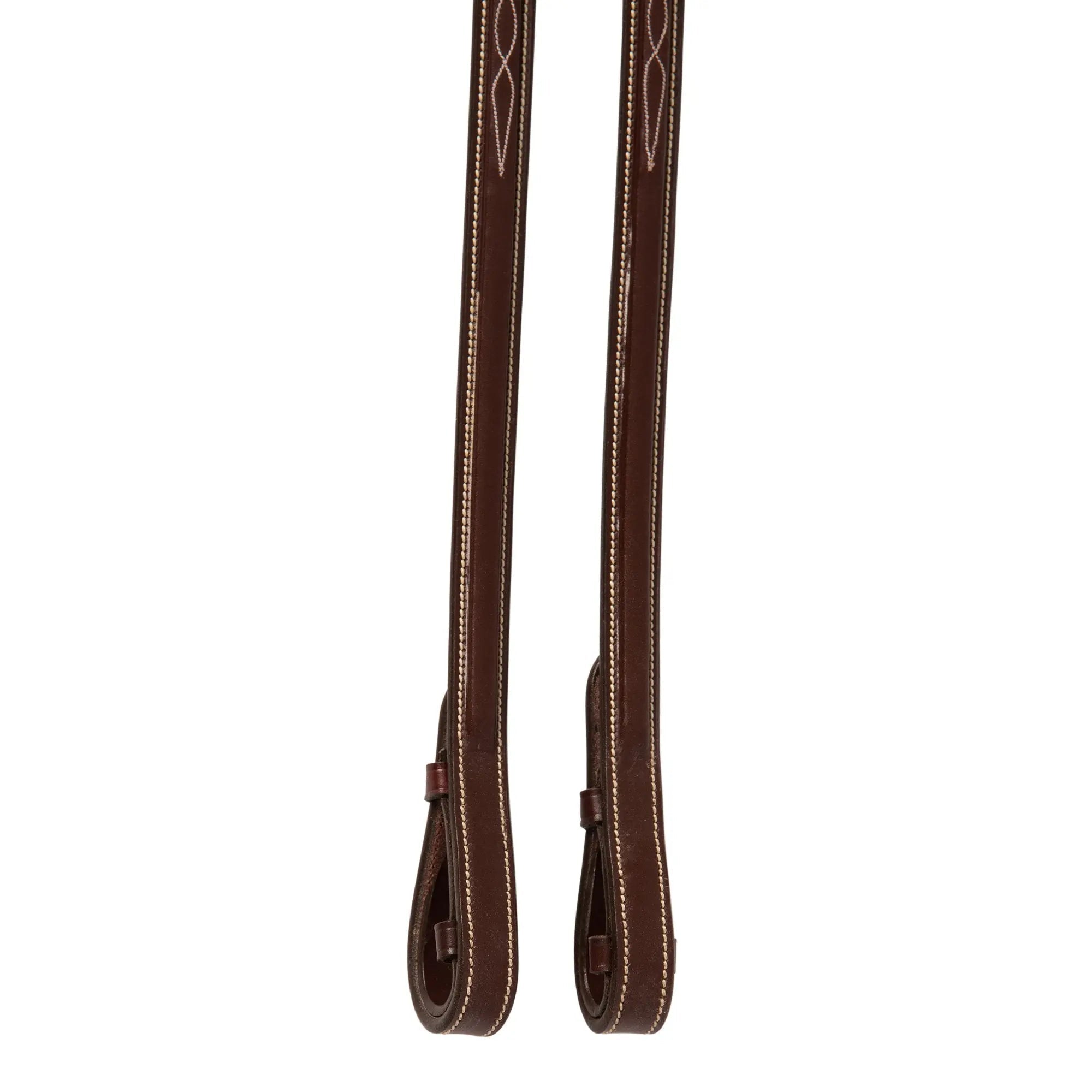 Huntley Equestrian Sedgwick Fancy Stitched Square Raised Laced Reins - Equiluxe Tack