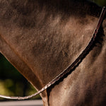 Huntley Equestrian Sedgwick Fancy Stitched Square Raised Laced Reins - Equiluxe Tack