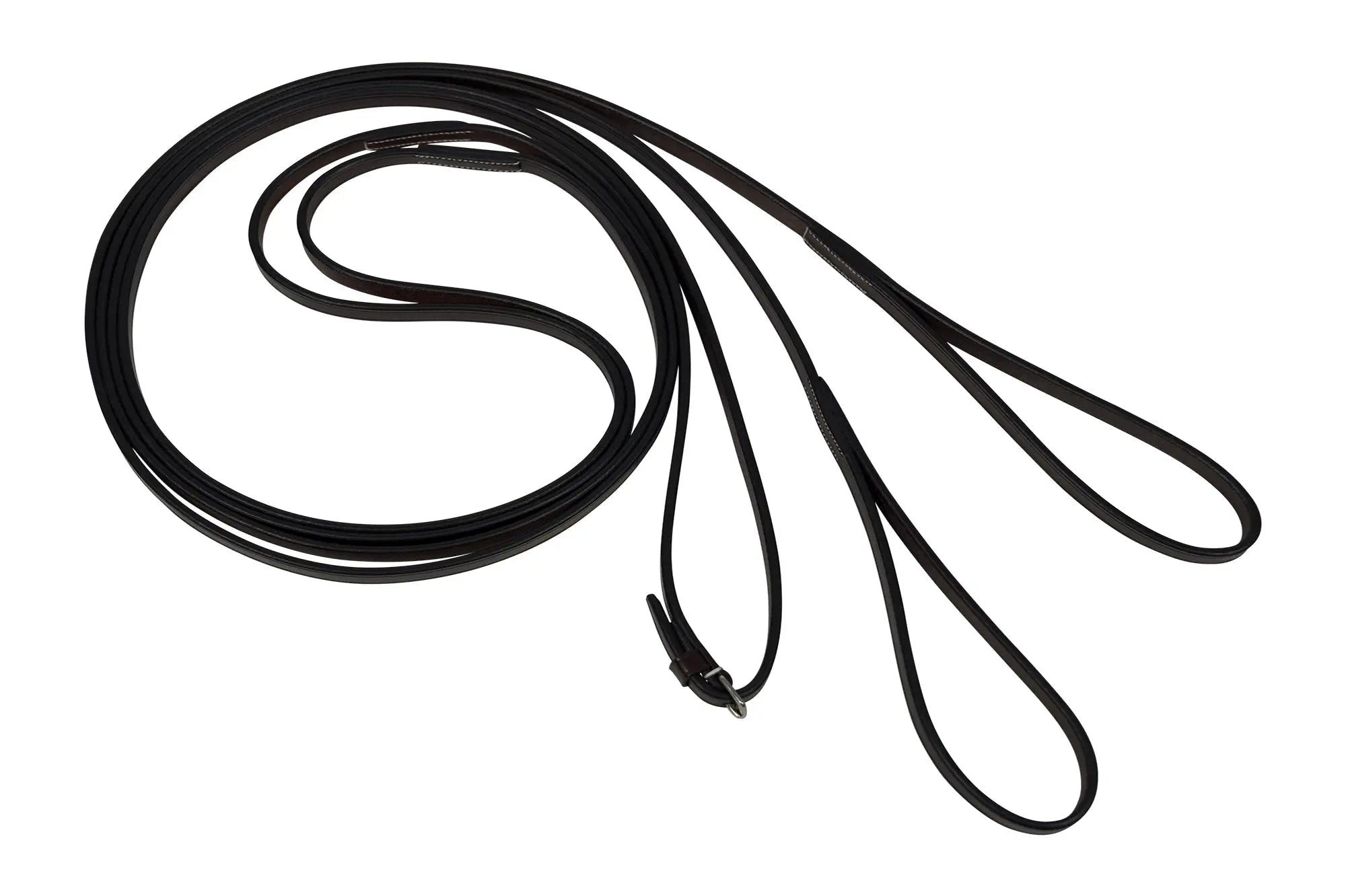 Huntley Equestrian Sedgwick Leather Draw Reins With Loop Ends - Equiluxe Tack