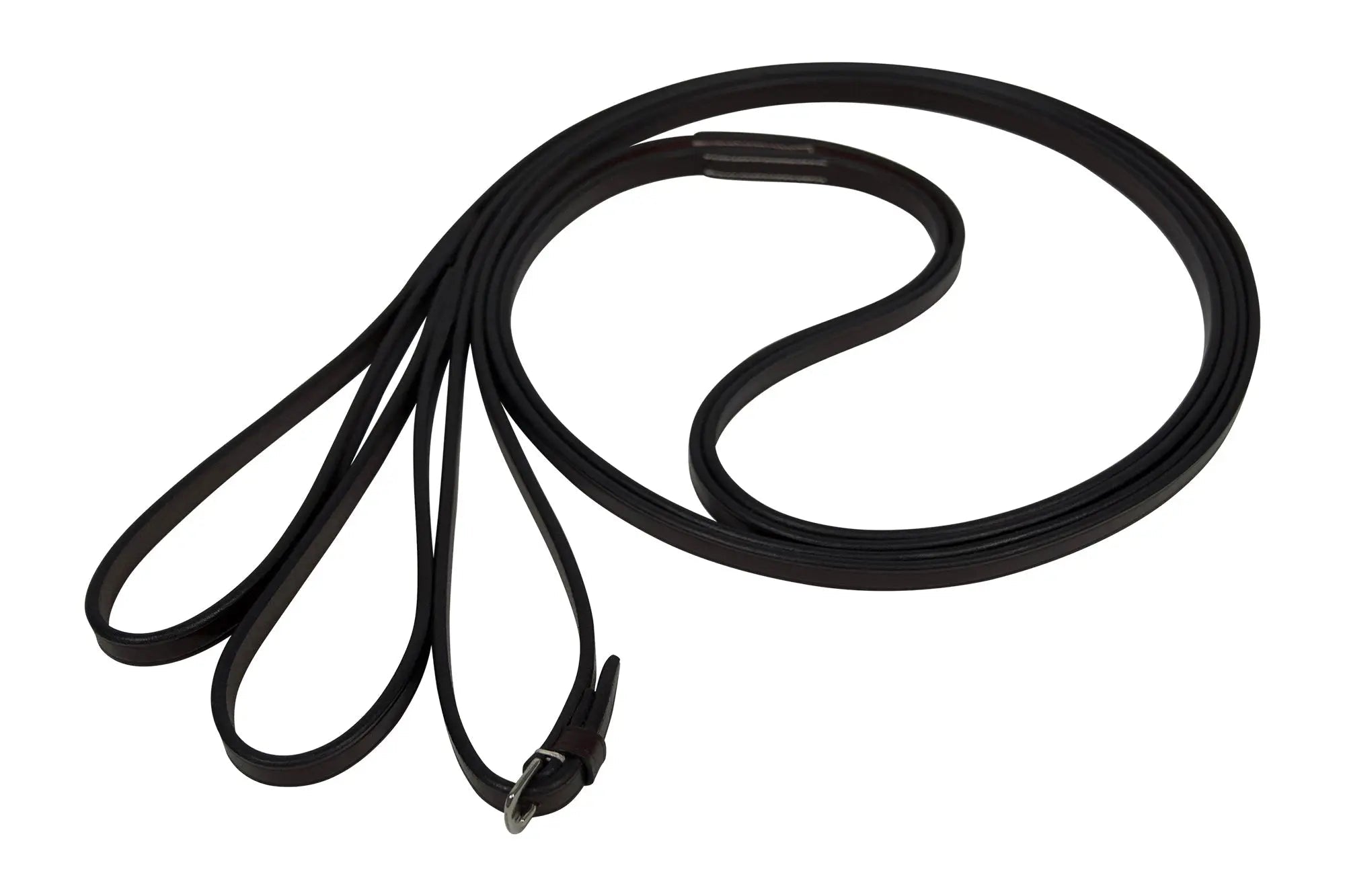 Huntley Equestrian Sedgwick Leather Draw Reins With Loop Ends - Equiluxe Tack