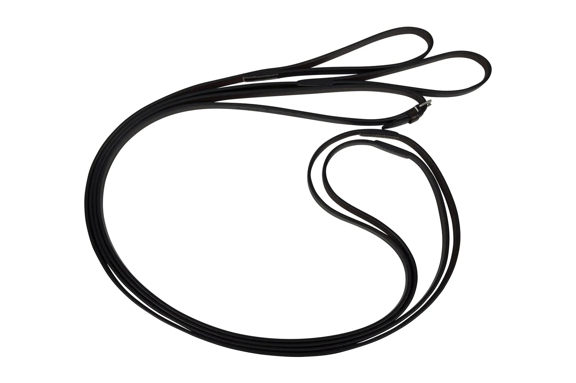 Huntley Equestrian Sedgwick Leather Draw Reins With Loop Ends - Equiluxe Tack