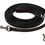 Huntley Equestrian Sedgwick Leather Draw Reins With Snap Ends - Equiluxe Tack