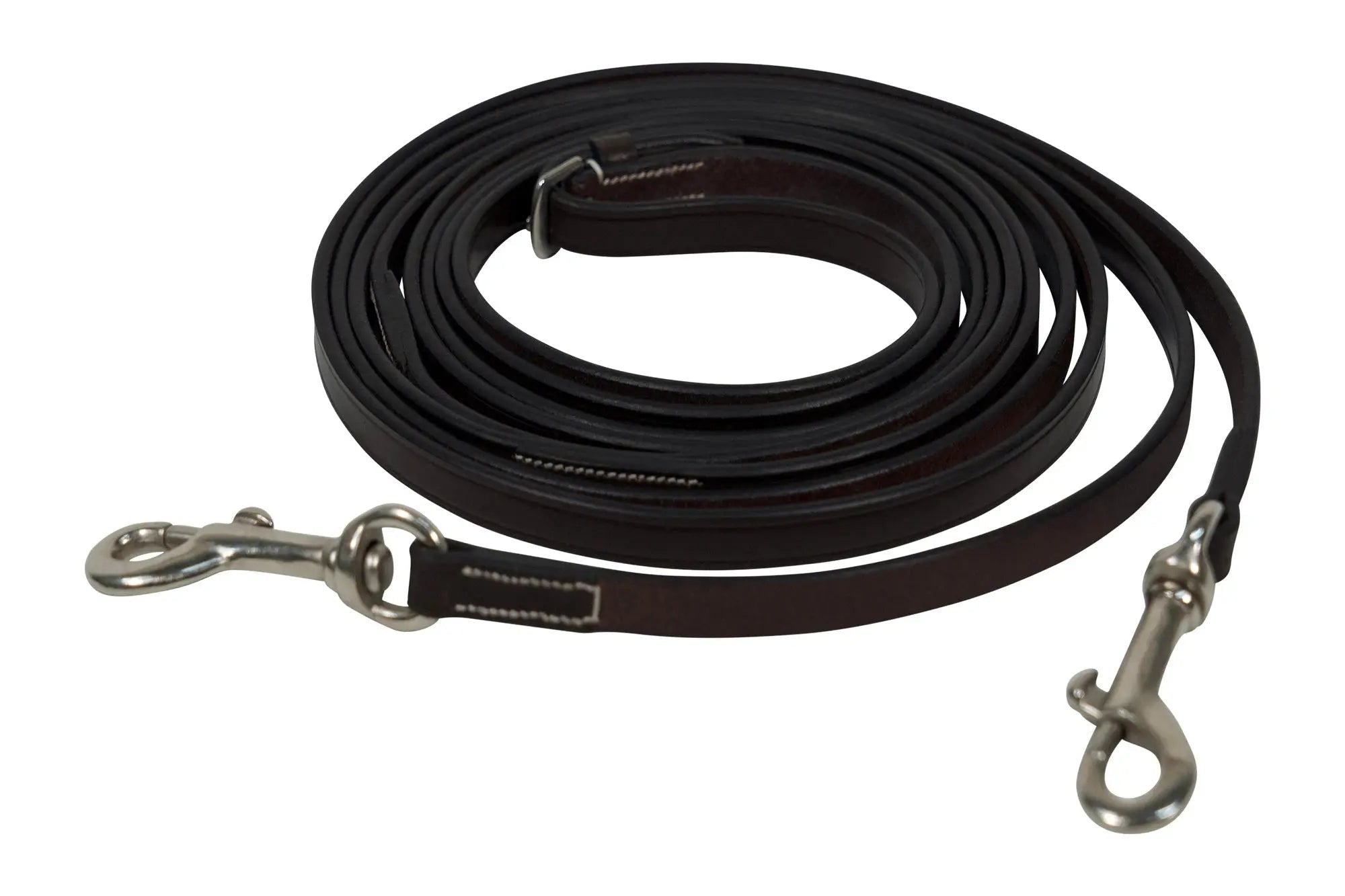 Huntley Equestrian Sedgwick Leather Draw Reins With Snap Ends - Equiluxe Tack