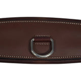 Huntley Equestrian Sedgwick Leather Fancy Stitched Padded Leather Contour Shaped Girth with Double End Elastic - Equiluxe Tack