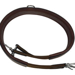 Huntley Equestrian Sedgwick Leather Fancy Stitched Padded Leather Contour Shaped Girth with Double End Elastic - Equiluxe Tack