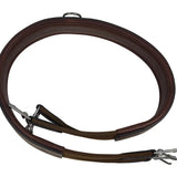 Huntley Equestrian Sedgwick Leather Fancy Stitched Padded Leather Contour Shaped Girth with Double End Elastic - Equiluxe Tack