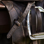Huntley Equestrian Sedgwick Leather Flat Buckle Stirrup Leathers - Equiluxe Tack