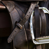 Huntley Equestrian Sedgwick Leather Flat Buckle Stirrup Leathers - Equiluxe Tack