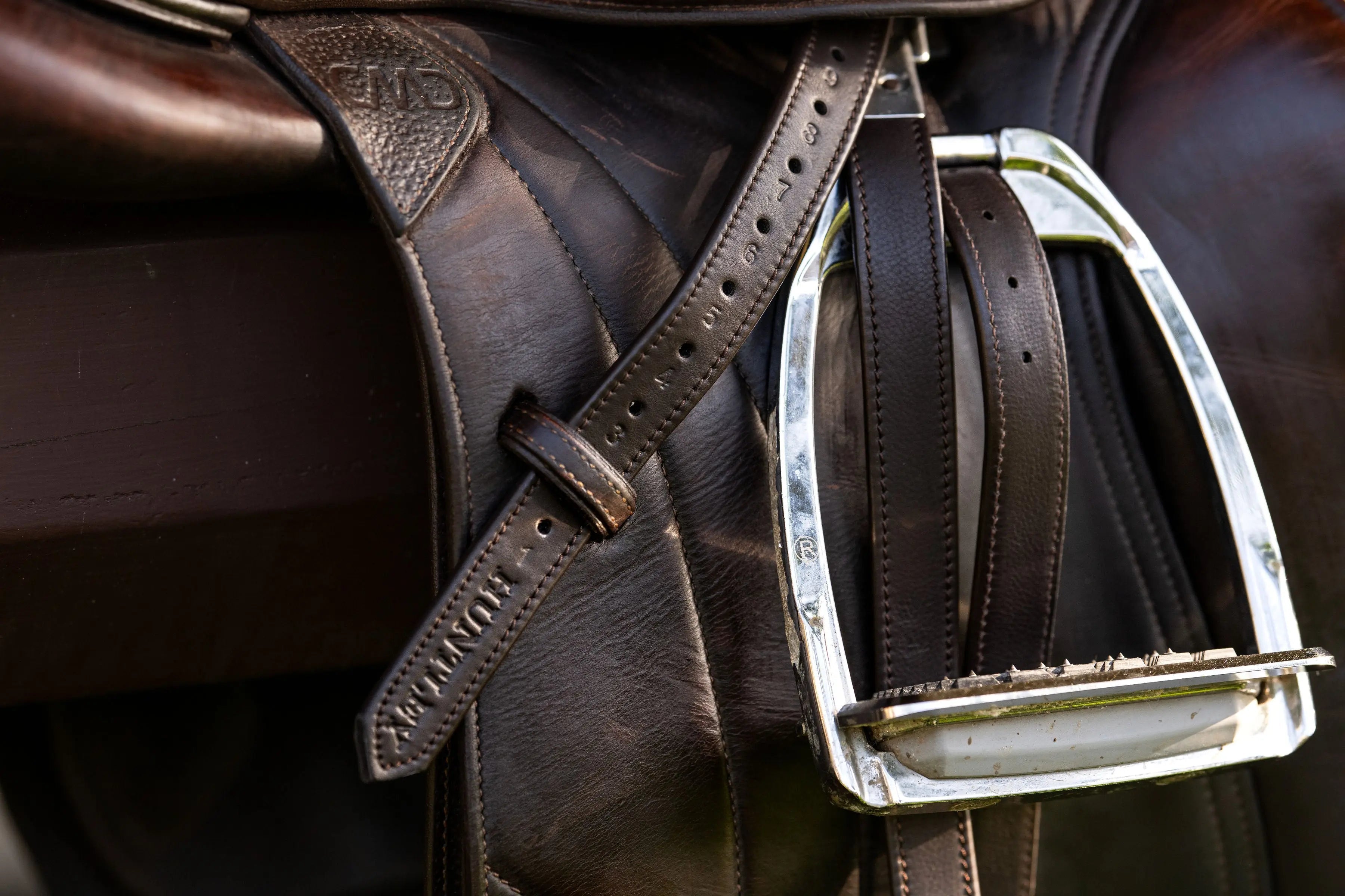 Huntley Equestrian Sedgwick Leather Flat Buckle Stirrup Leathers - Equiluxe Tack