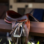 Huntley Equestrian Sedgwick Leather Flat Buckle Stirrup Leathers - Equiluxe Tack