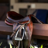 Huntley Equestrian Sedgwick Leather Flat Buckle Stirrup Leathers - Equiluxe Tack