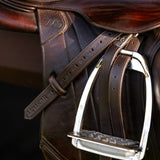 Huntley Equestrian Sedgwick Leather Flat Buckle Stirrup Leathers - Equiluxe Tack