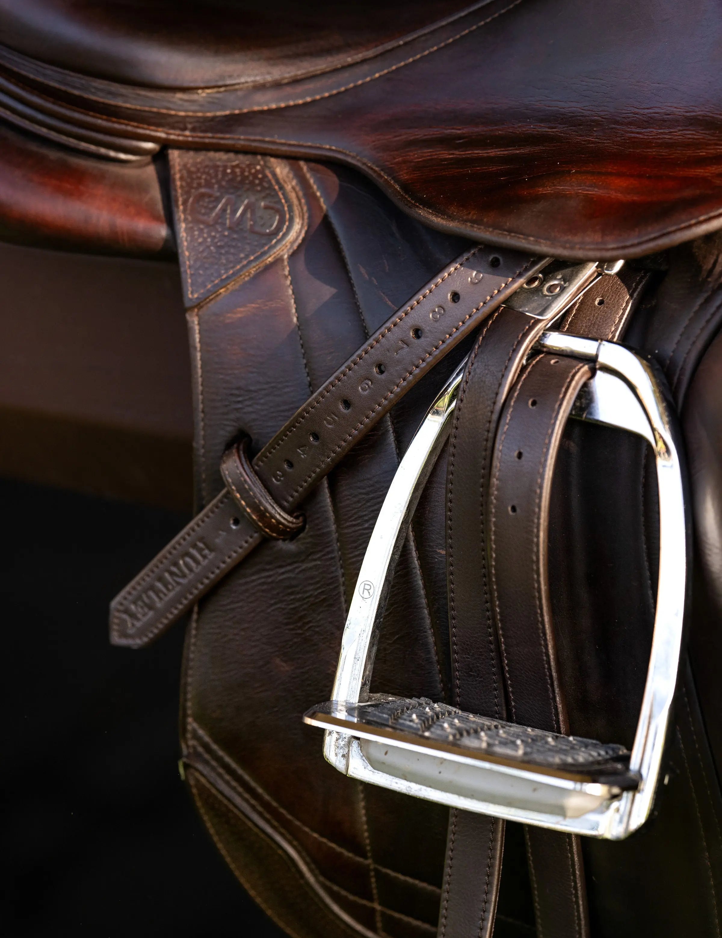 Huntley Equestrian Sedgwick Leather Flat Buckle Stirrup Leathers - Equiluxe Tack