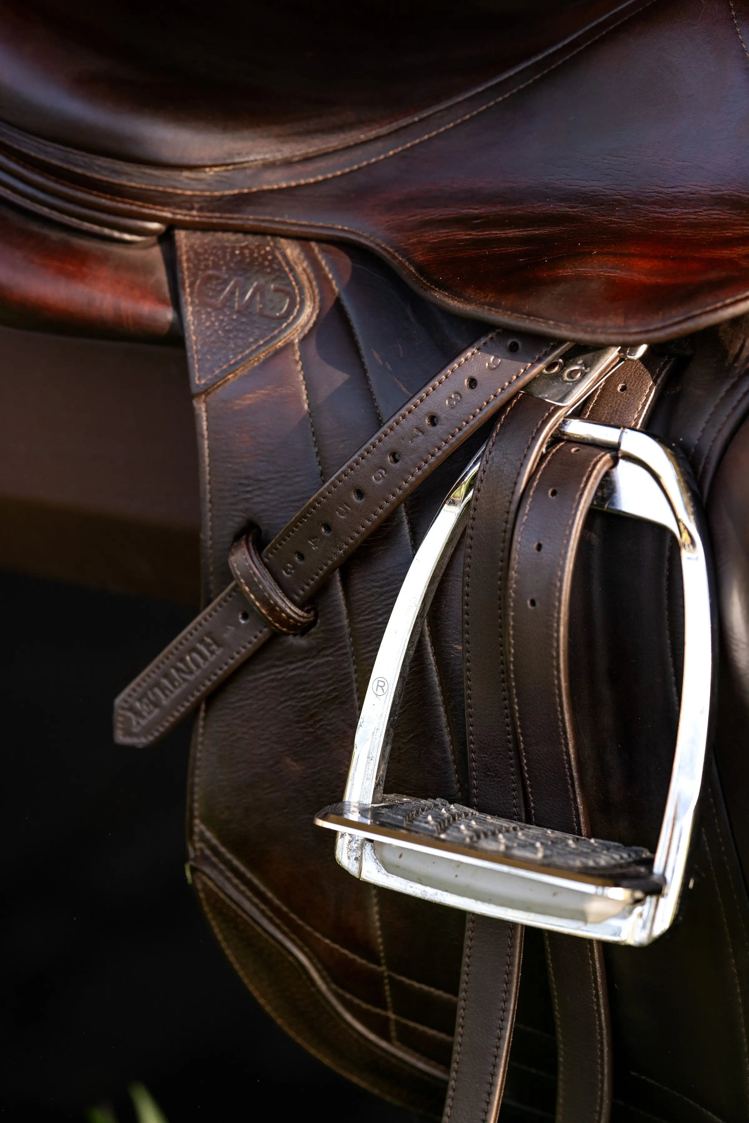Huntley Equestrian Sedgwick Leather Flat Buckle Stirrup Leathers - Equiluxe Tack