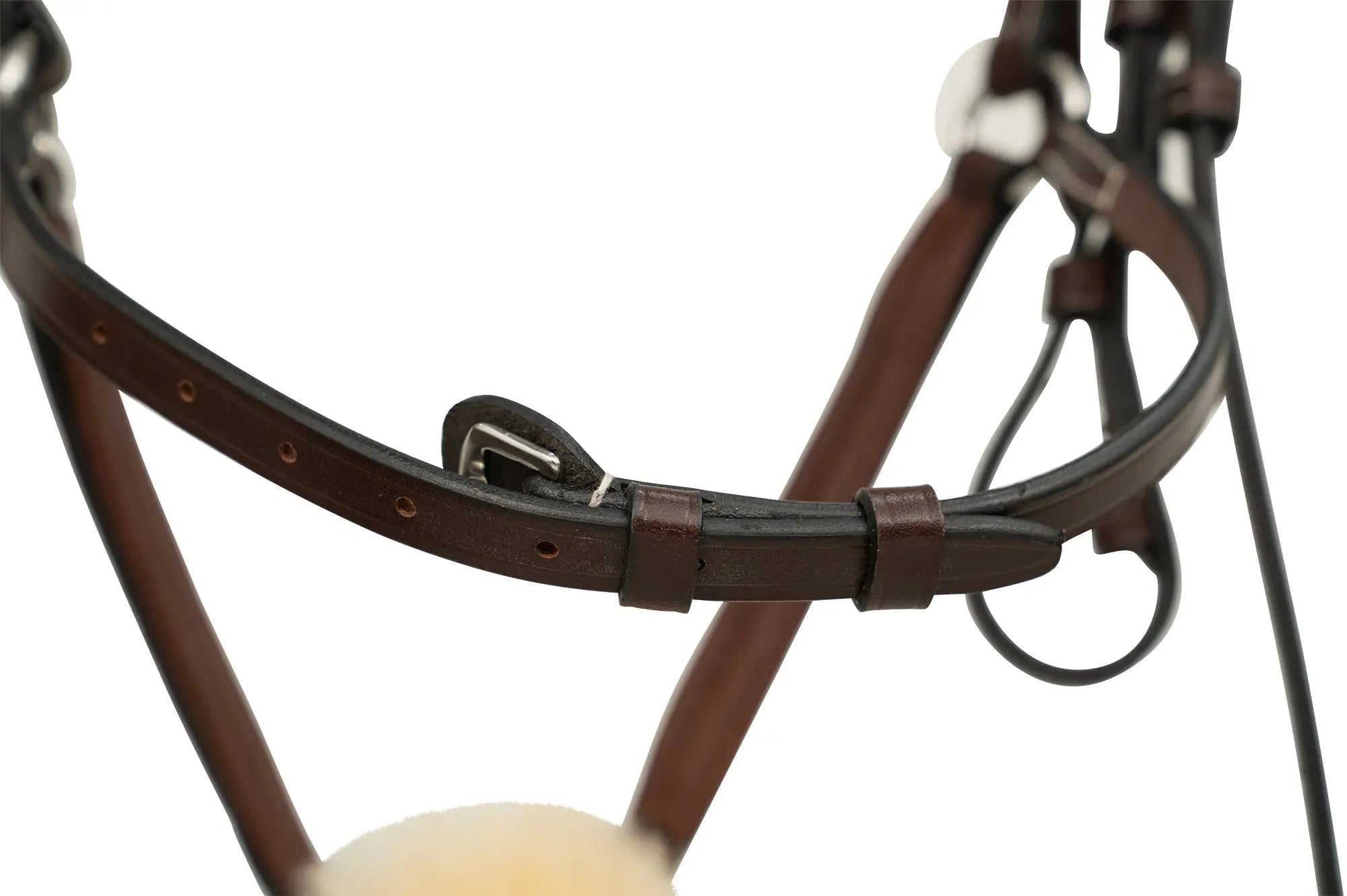 Huntley Equestrian Sedgwick Leather Padded Monocrown Figure 8 Bridle - Equiluxe Tack